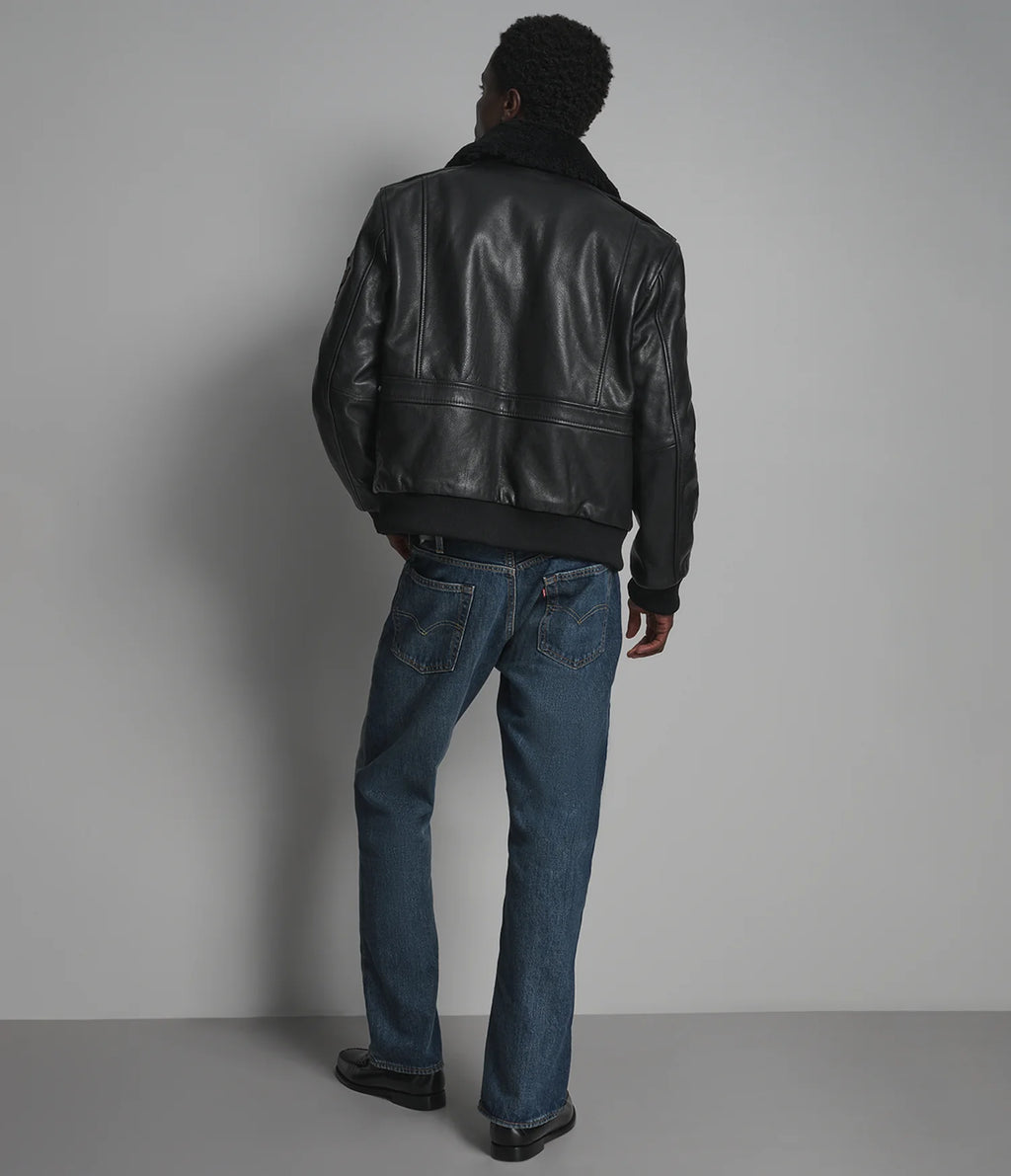 Cane Vintage Aviator Patch Bomber Jacket