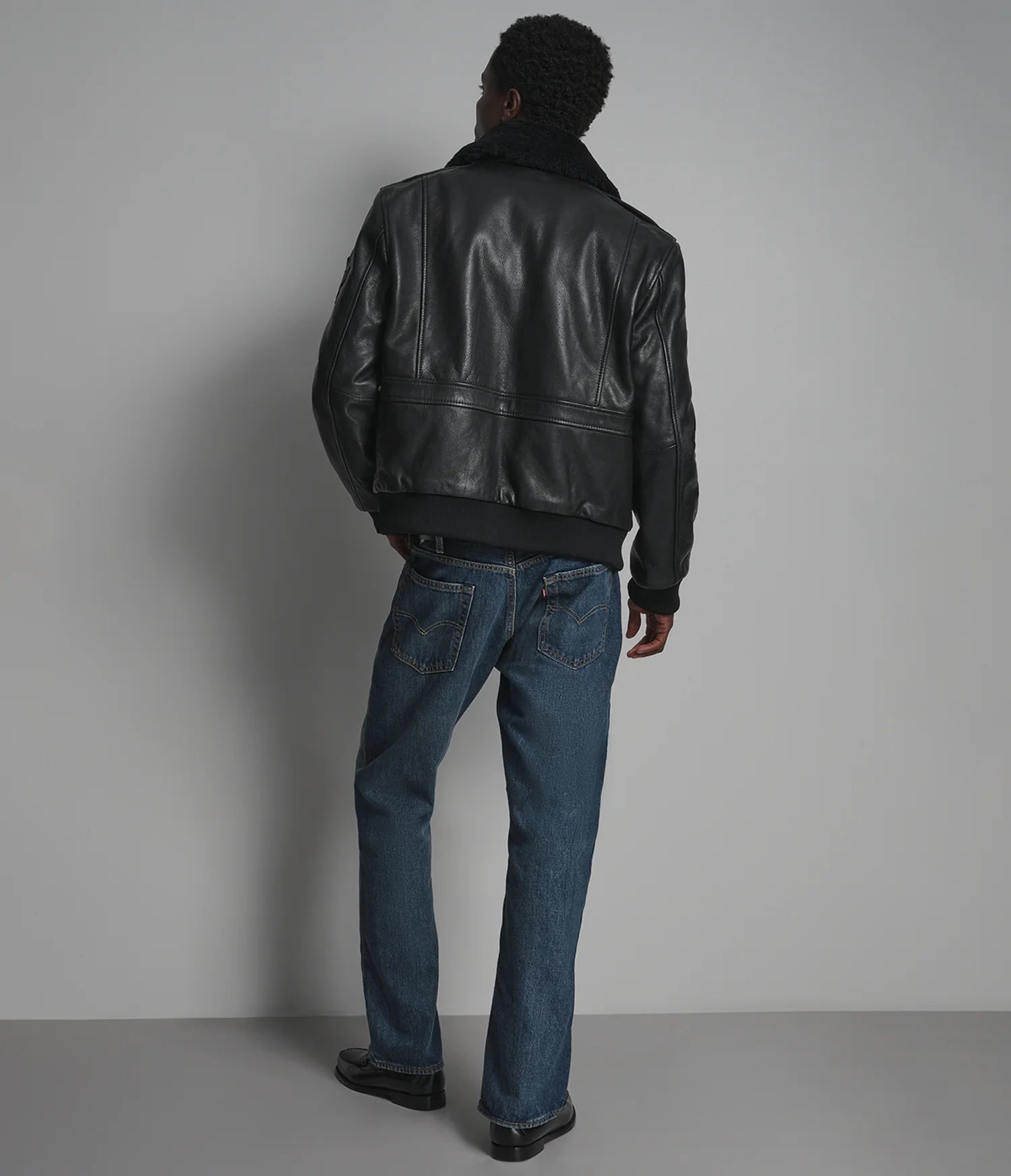 Cane Vintage Aviator Patch Bomber Jacket